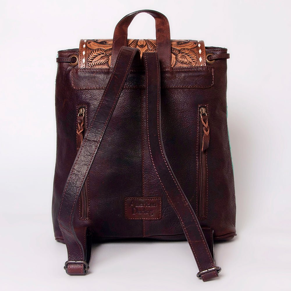 American Darling Hand Tooled Hair-On Genuine Leather