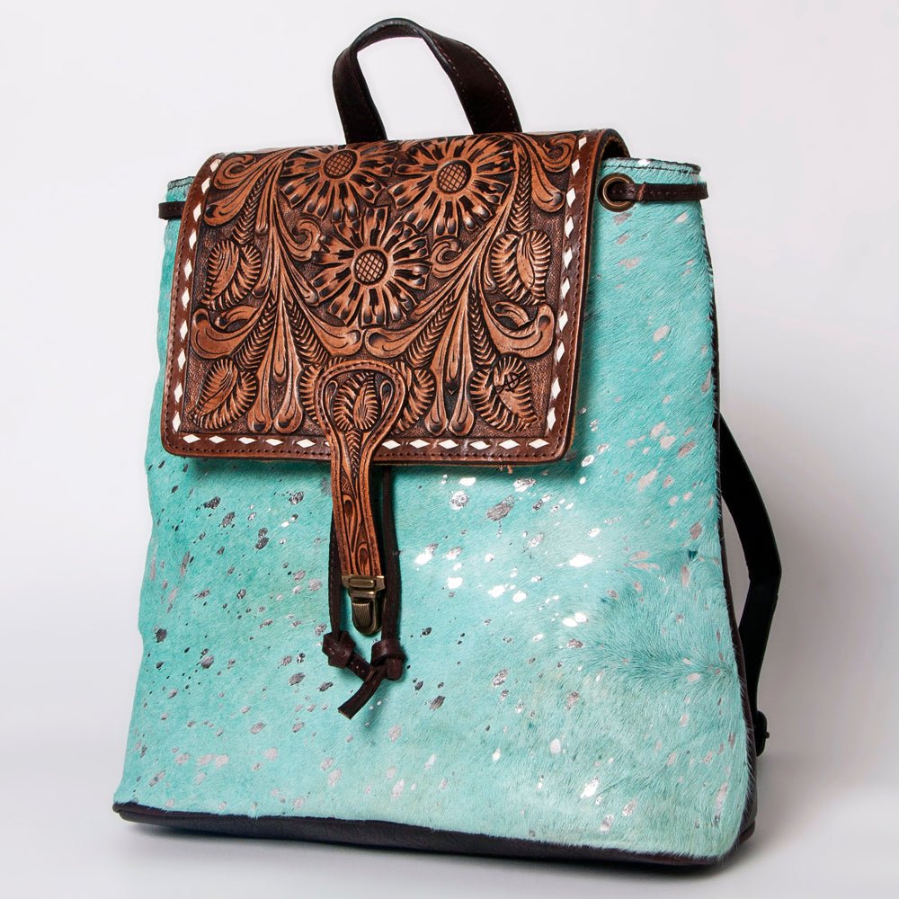 American Darling Hand Tooled Hair-On Genuine Leather