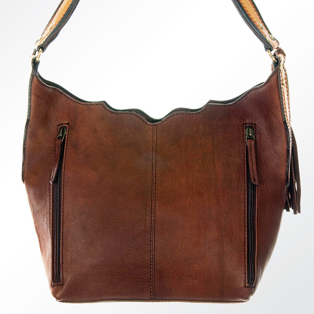 American Darling Hobo Hand Tooled Genuine Leather