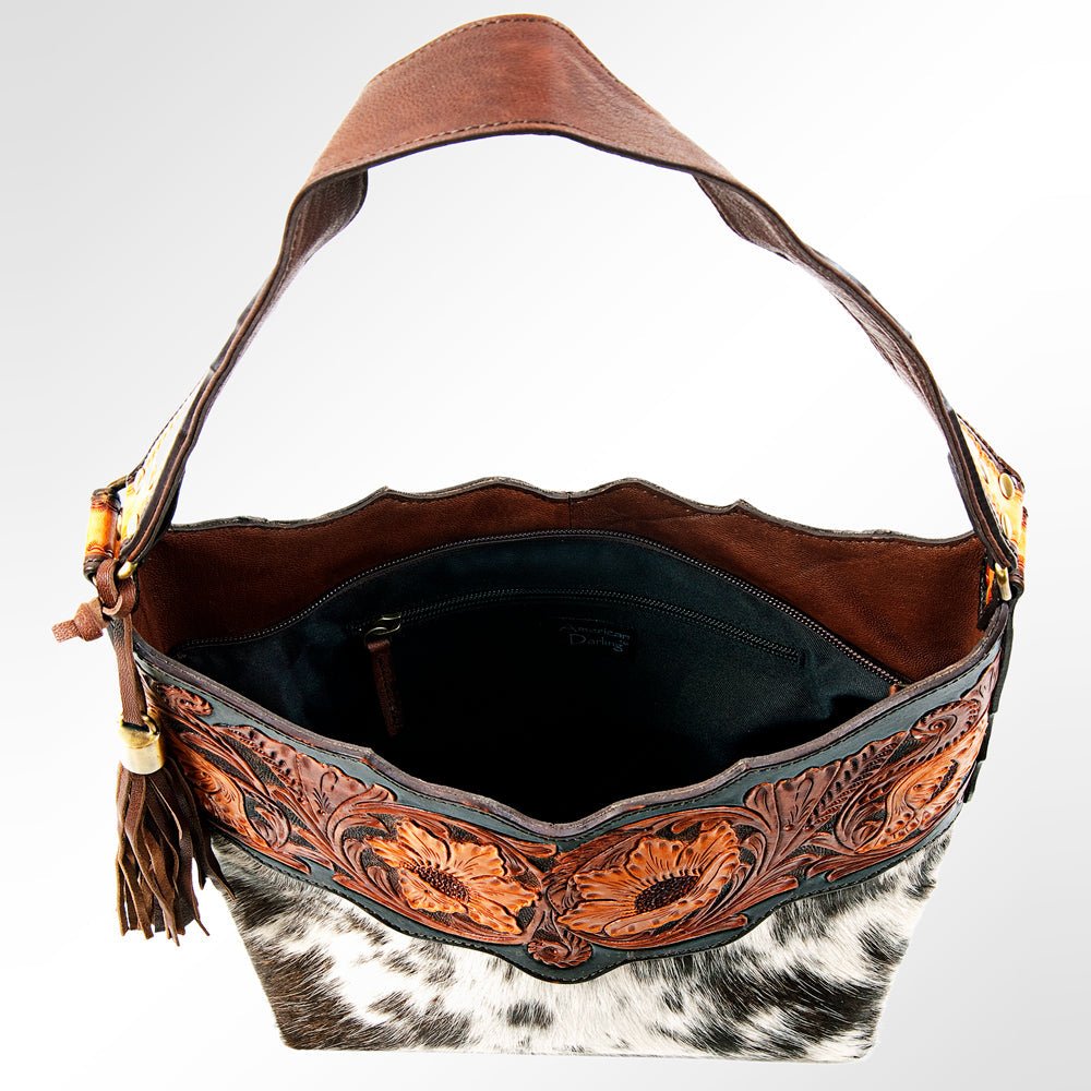 American Darling Hobo Hand Tooled Genuine Leather