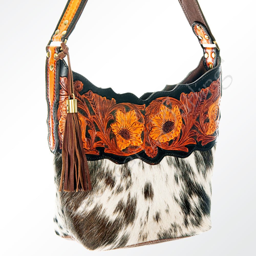 American Darling Hobo Hand Tooled Genuine Leather