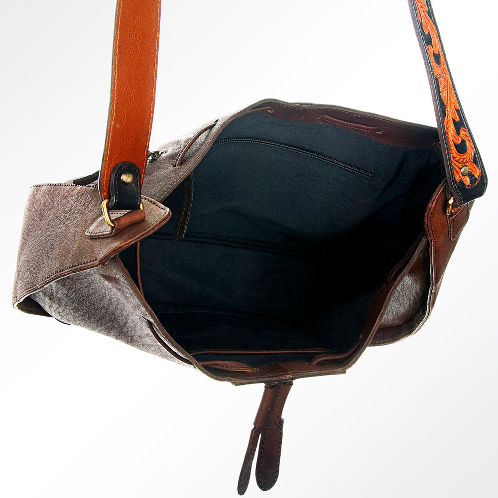 American Darling Hair-On Genuine Leather Hobo Bag