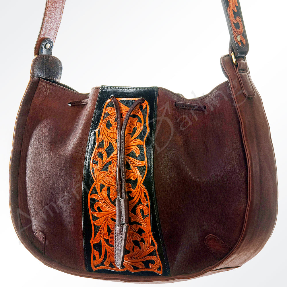 American Darling Hair-On Genuine Leather Hobo Bag