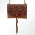 American Darling Hand-Tooled Genuine Leather Coin Purse