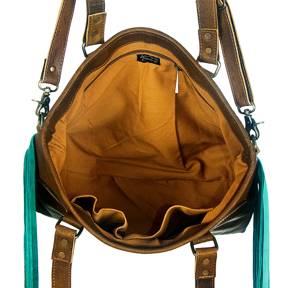 American Darling Hand-Tooled Genuine Leather Tote