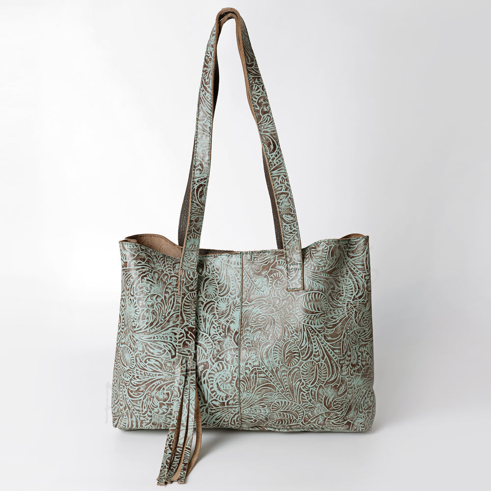 American Darling Embossed Genuine Leather Tote
