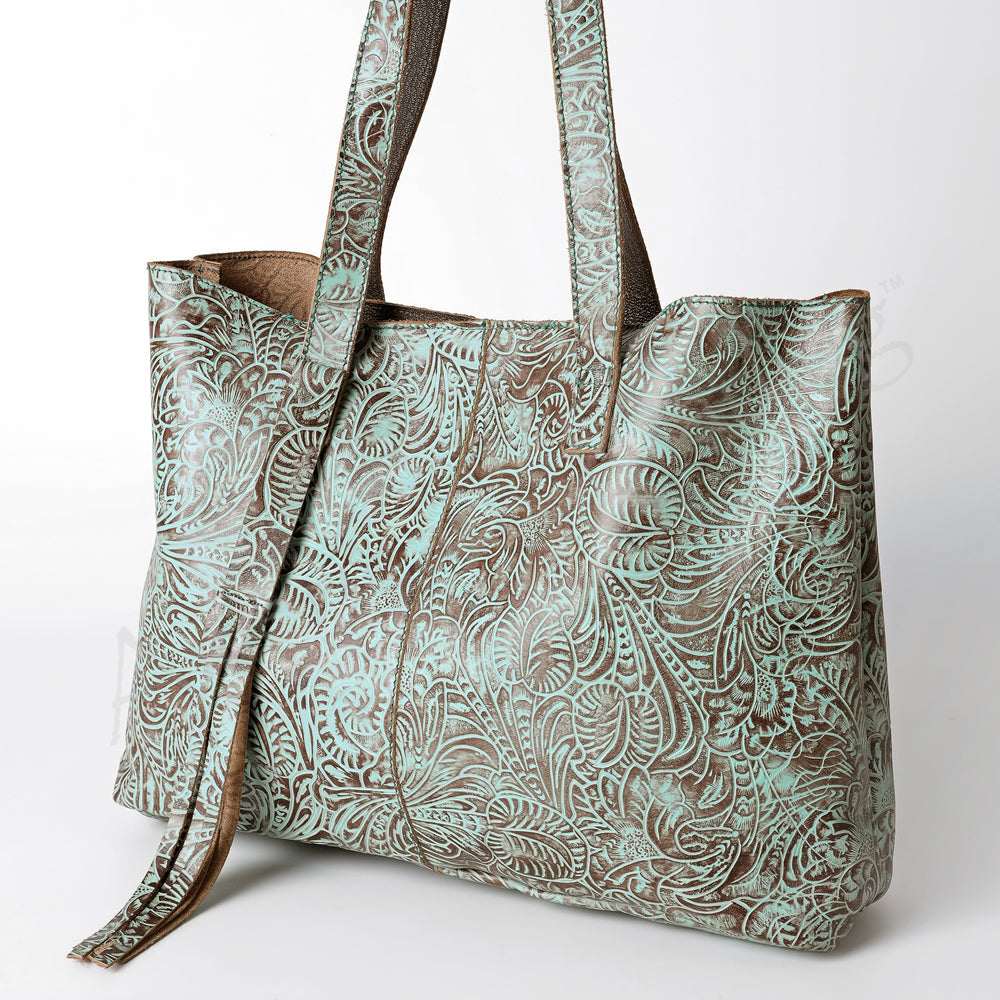 American Darling Embossed Genuine Leather Tote