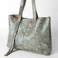 American Darling Embossed Genuine Leather Tote