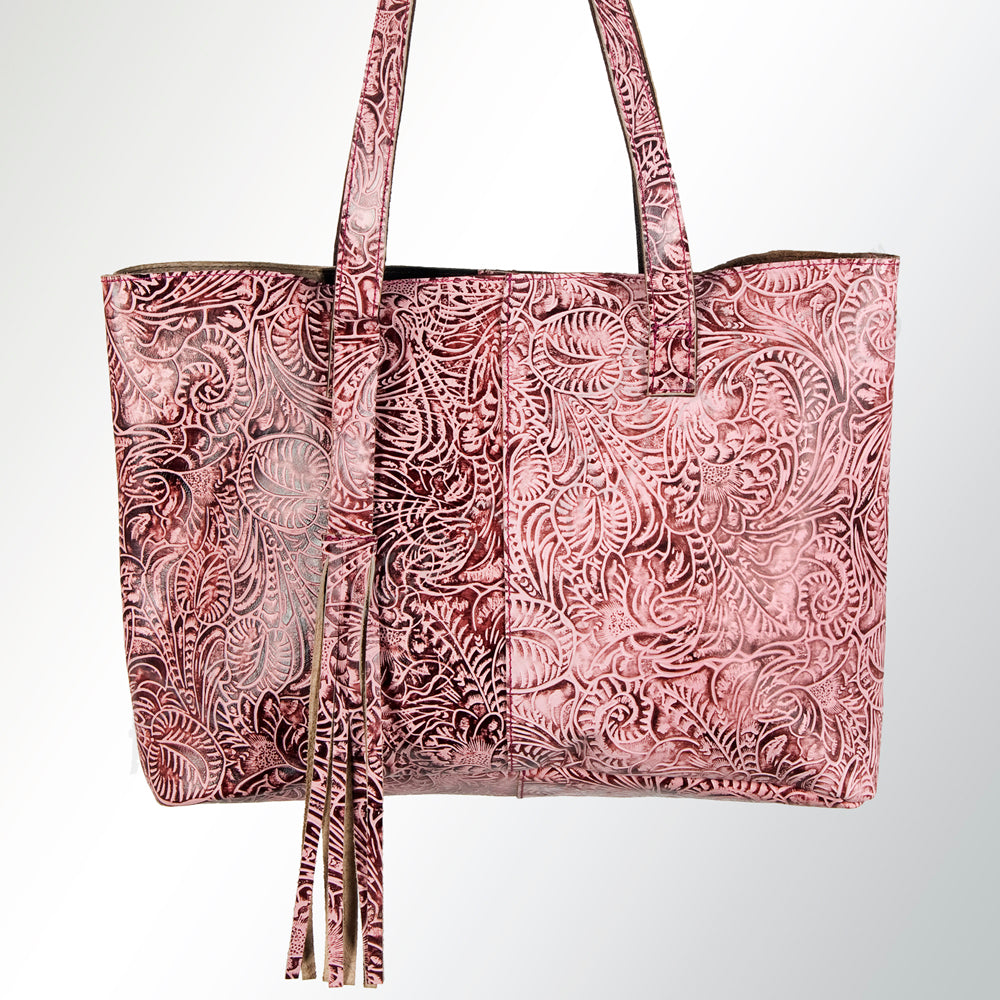 American Darling Embossed Genuine Leather Tote