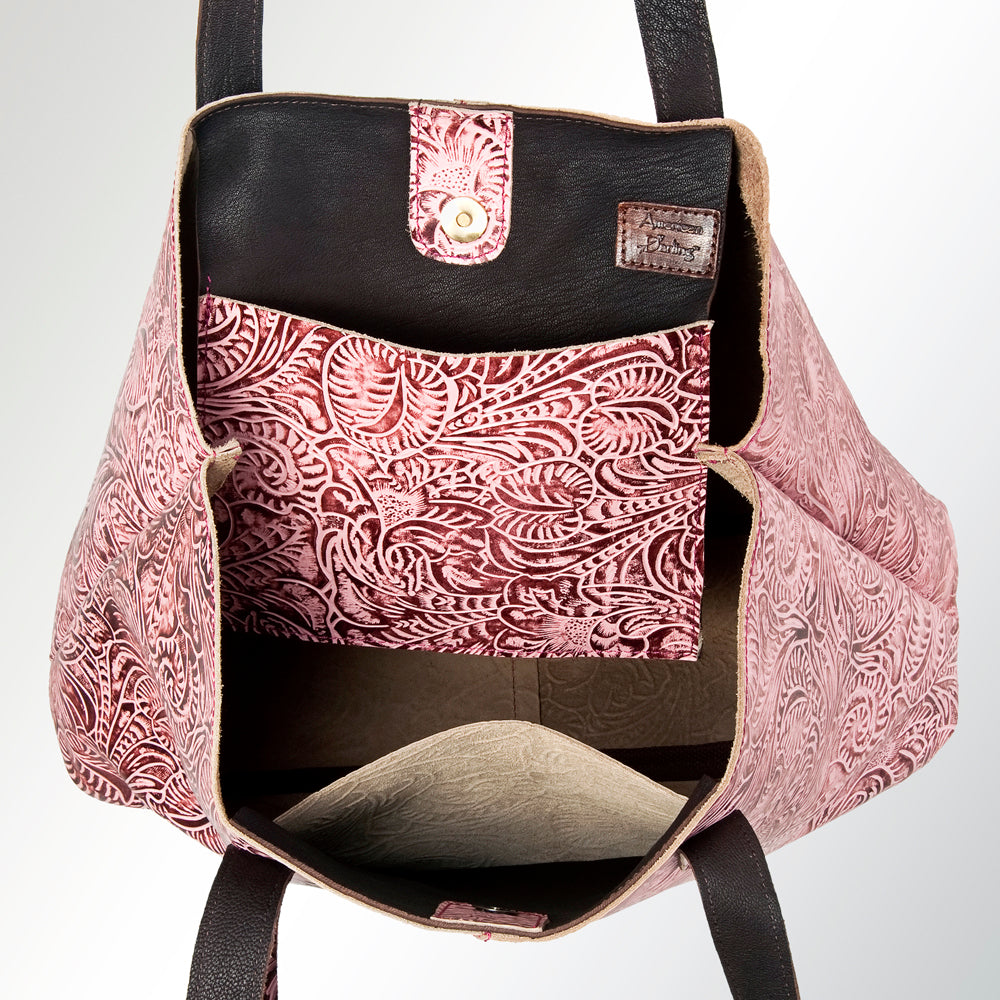 American Darling Embossed Genuine Leather Tote