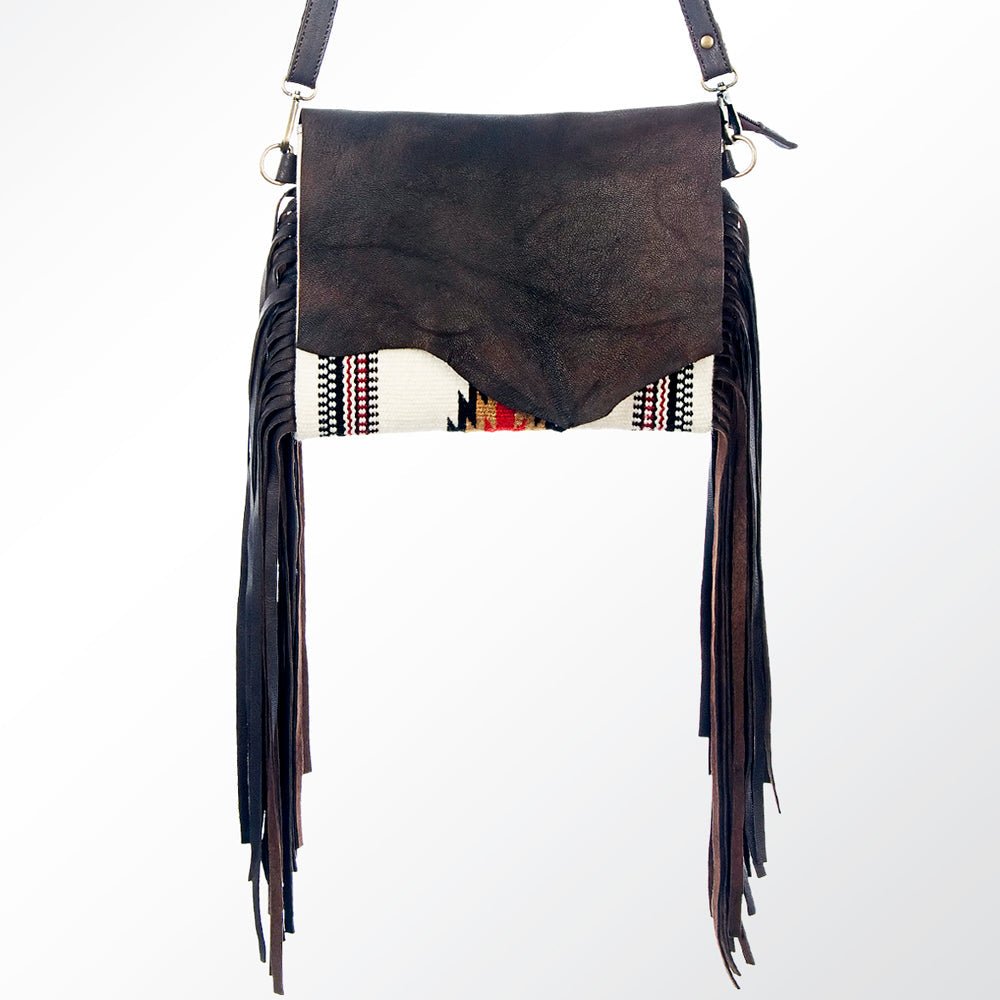 American Darling Crossbody Saddle Blanket Genuine Leather