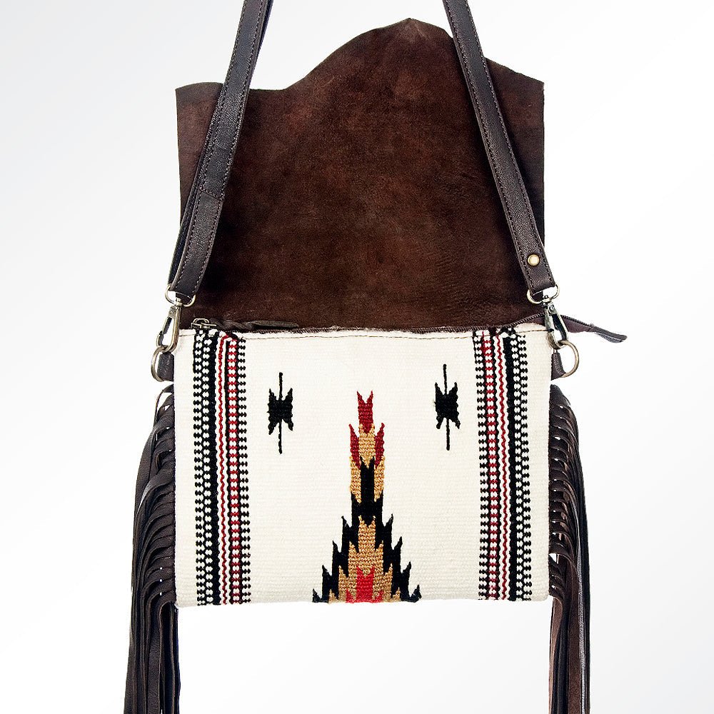 American Darling Crossbody Saddle Blanket Genuine Leather