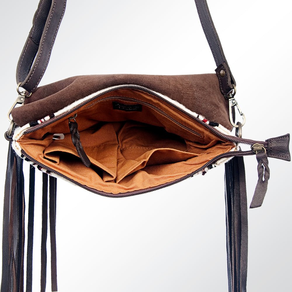 American Darling Crossbody Saddle Blanket Genuine Leather