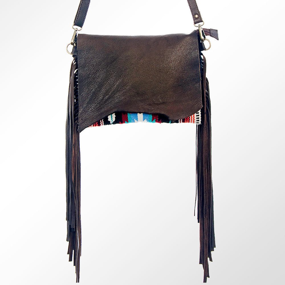 American Darling Crossbody Saddle Blanket Genuine Leather
