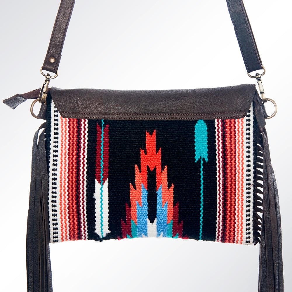 American Darling Crossbody Saddle Blanket Genuine Leather