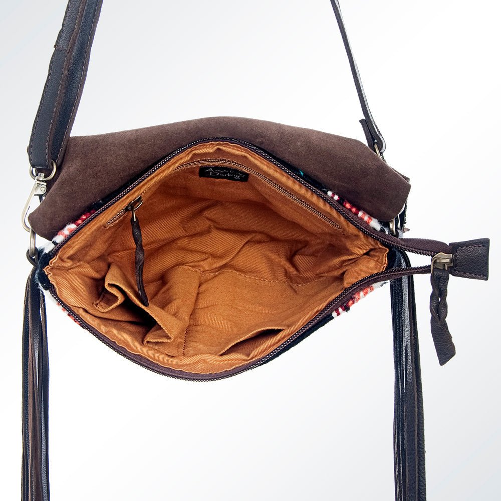 American Darling Crossbody Saddle Blanket Genuine Leather