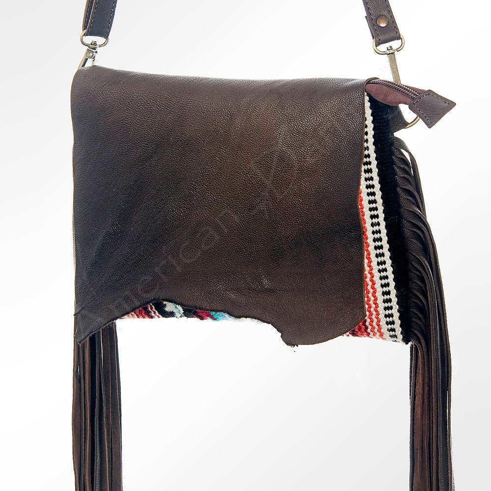American Darling Crossbody Saddle Blanket Genuine Leather