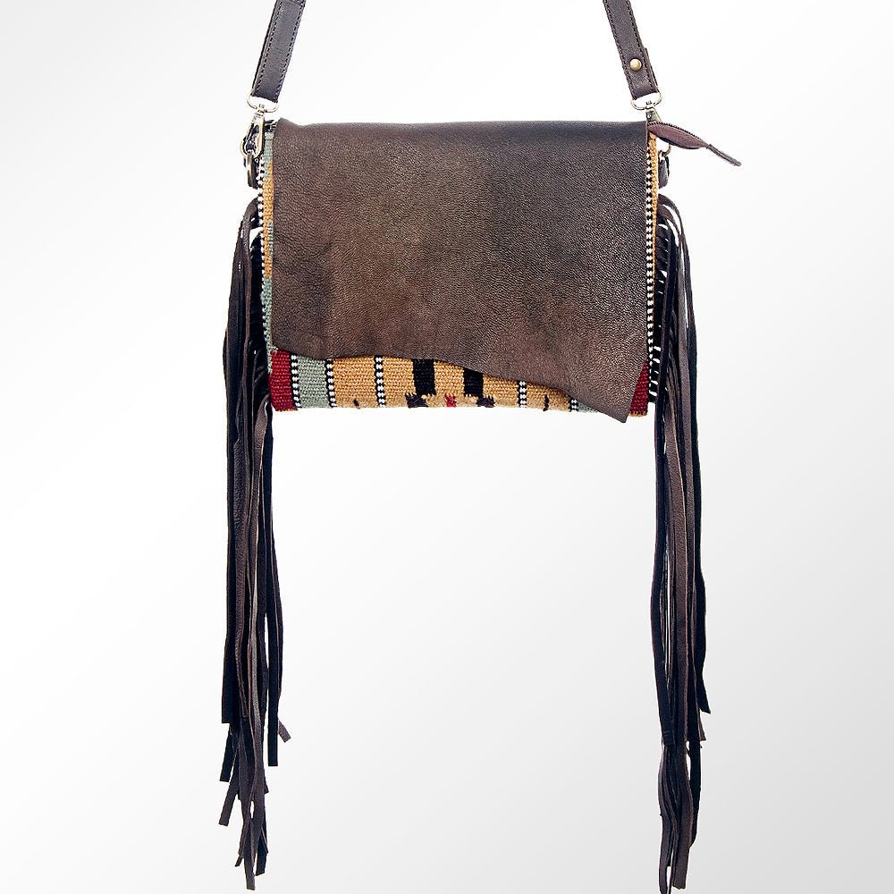 American Darling Crossbody Saddle Blanket Genuine Leather