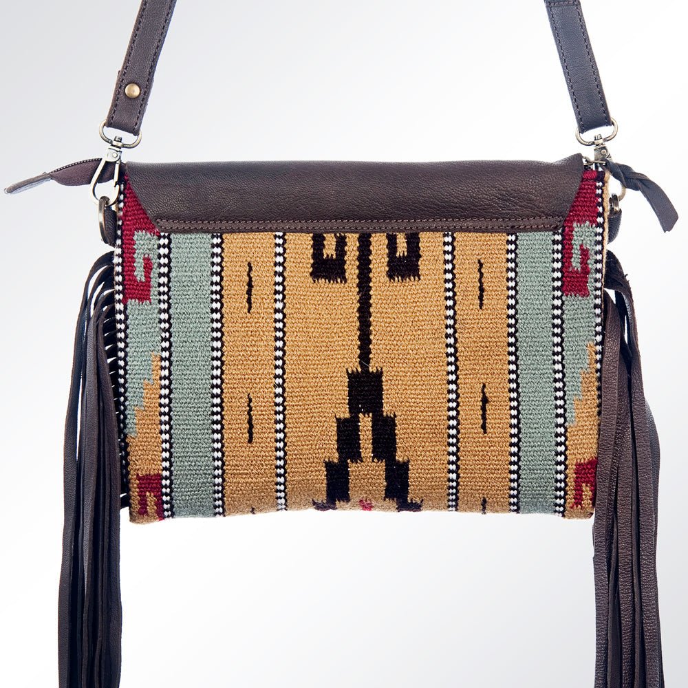 American Darling Crossbody Saddle Blanket Genuine Leather