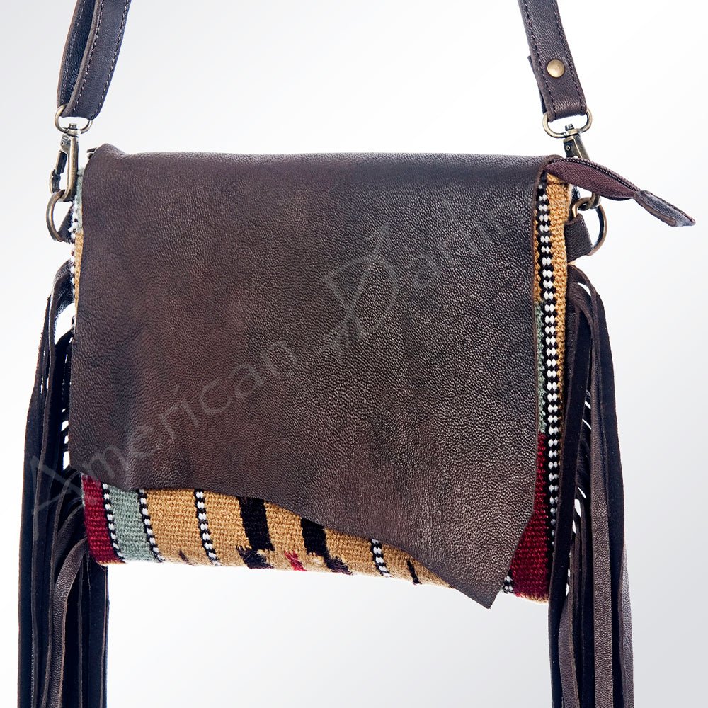 American Darling Crossbody Saddle Blanket Genuine Leather