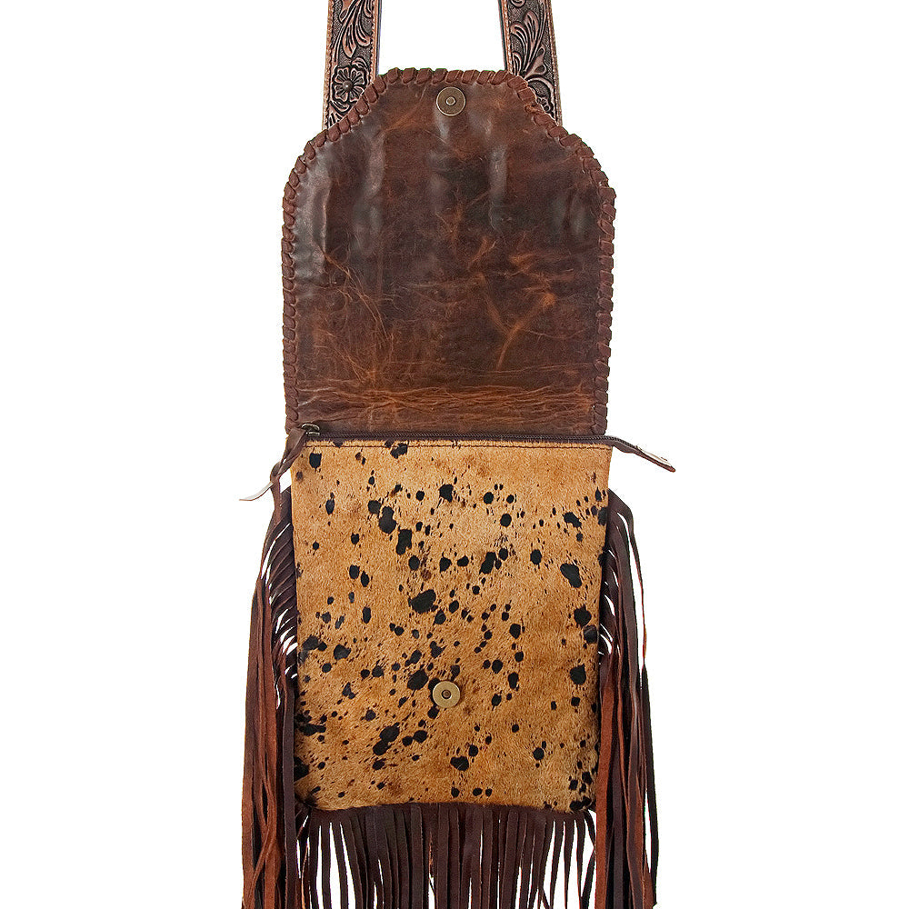 American Darling Hair-On Genuine Leather Crossbody Bag