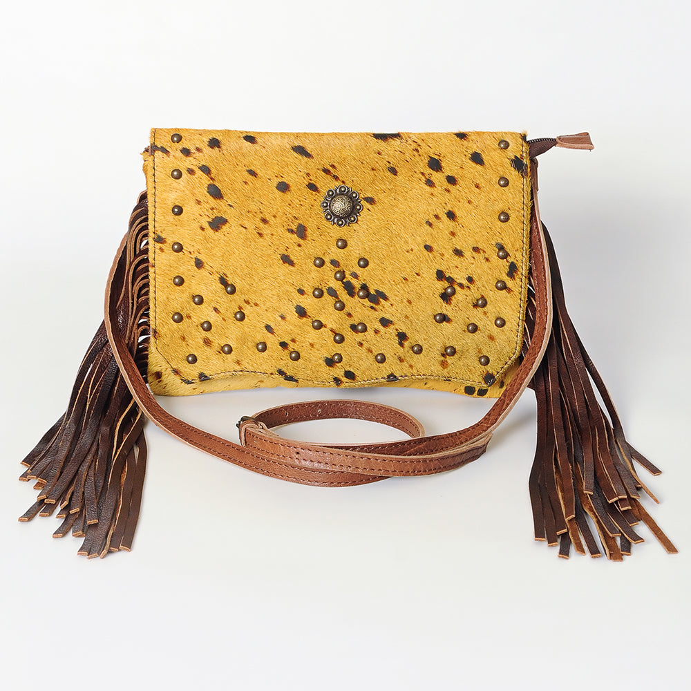 American Darling Hair-On Genuine Leather Clutch