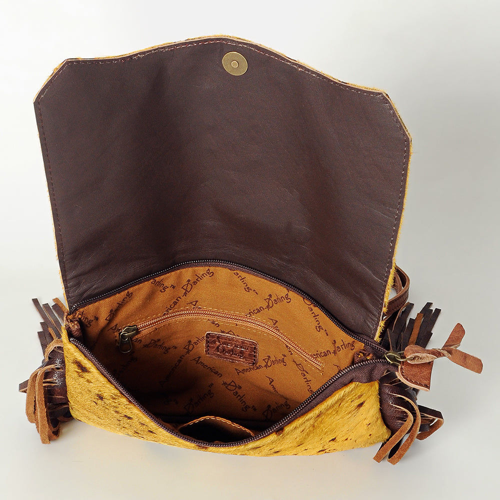 American Darling Hair-On Genuine Leather Clutch