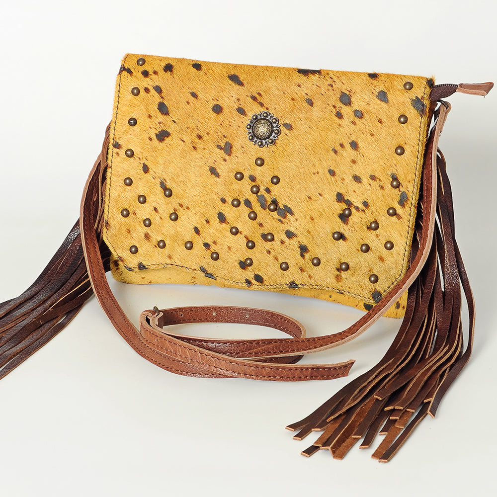 American Darling Hair-On Genuine Leather Clutch