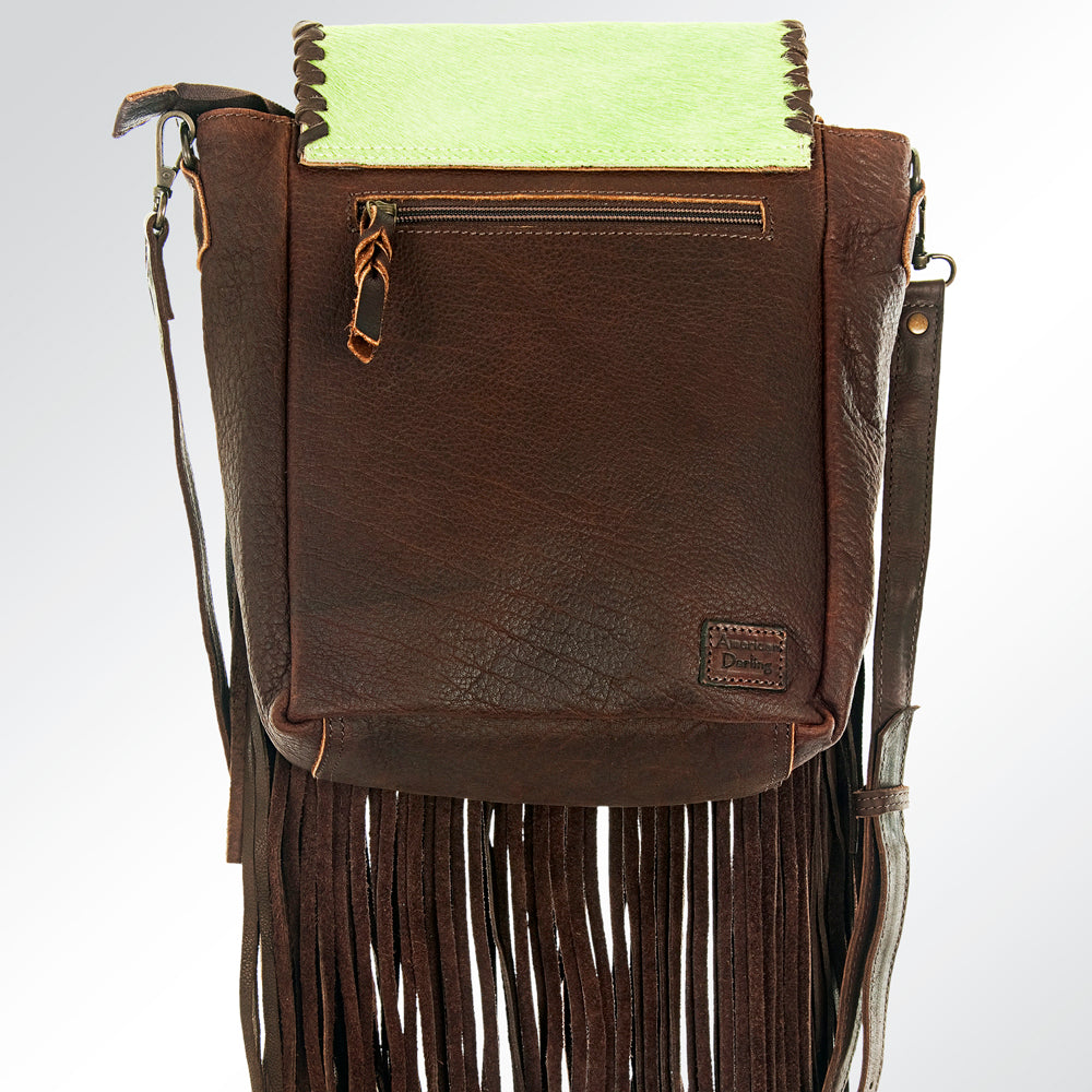 American Darling Hair-On Genuine Leather Crossbody Bag