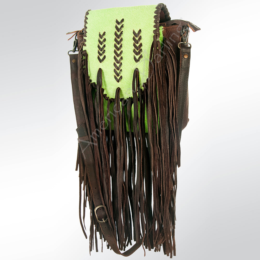 American Darling Hair-On Genuine Leather Crossbody Bag