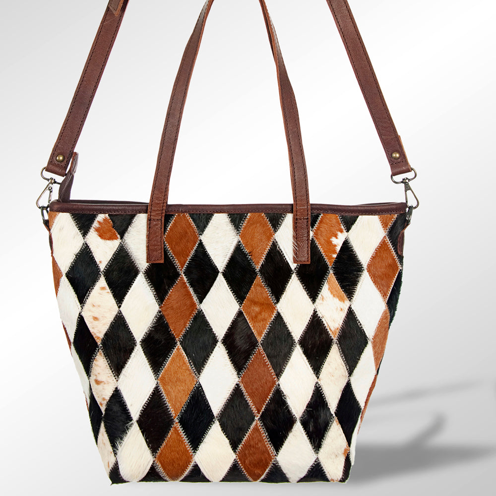 American Darling Hair-On Genuine Leather Tote