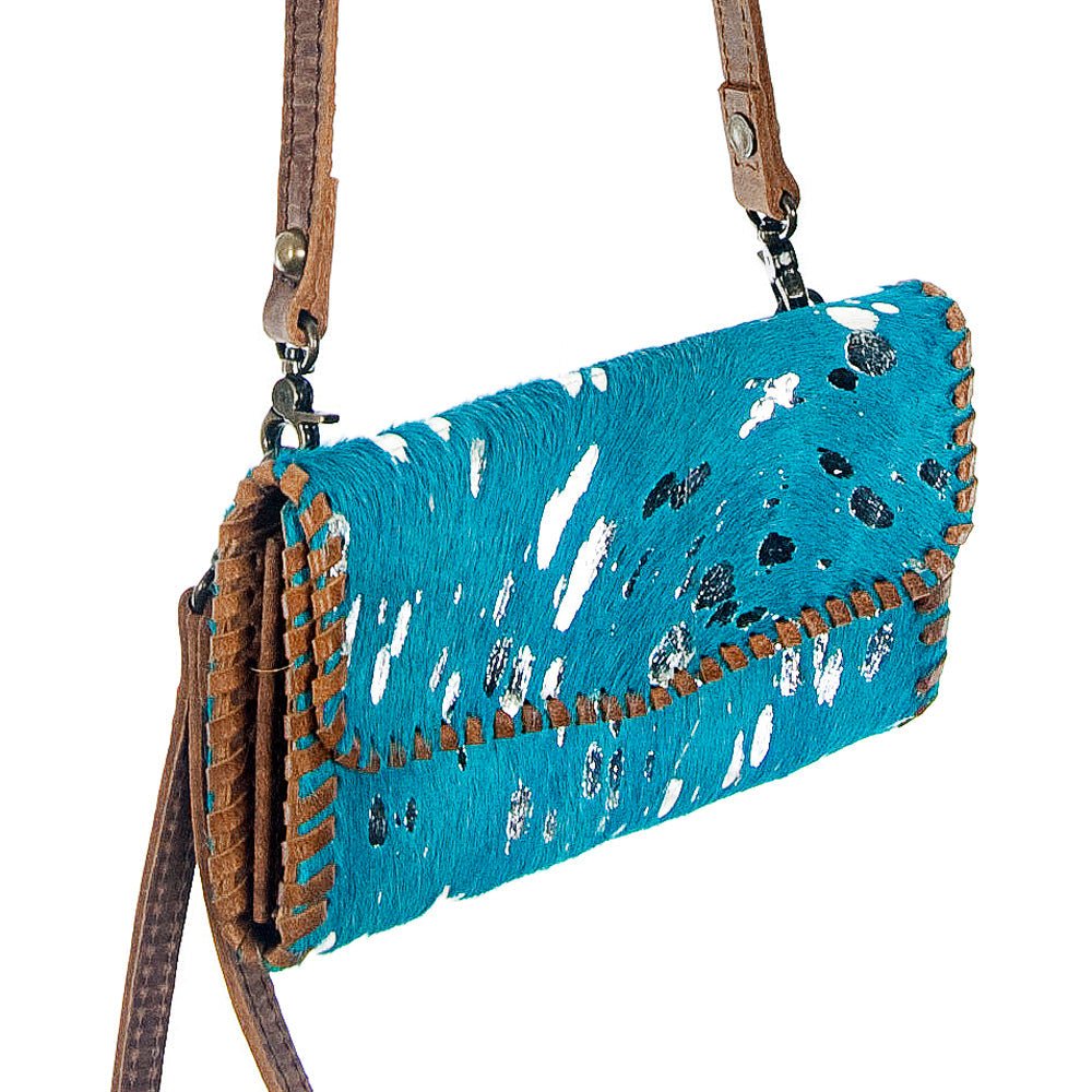 American Darling Hand-Tooled Genuine Leather Small Crossbody Bag