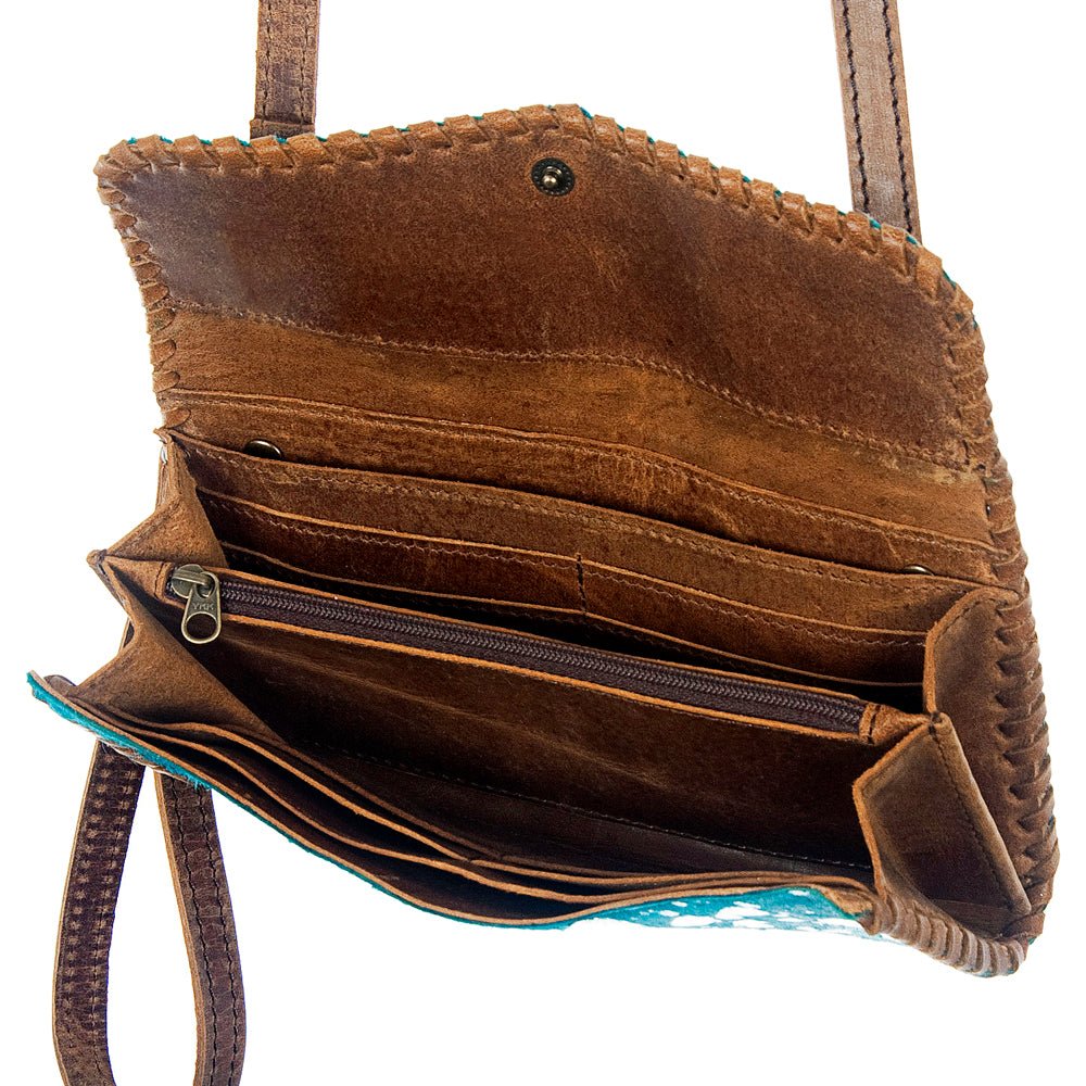 American Darling Hand-Tooled Genuine Leather Small Crossbody Bag
