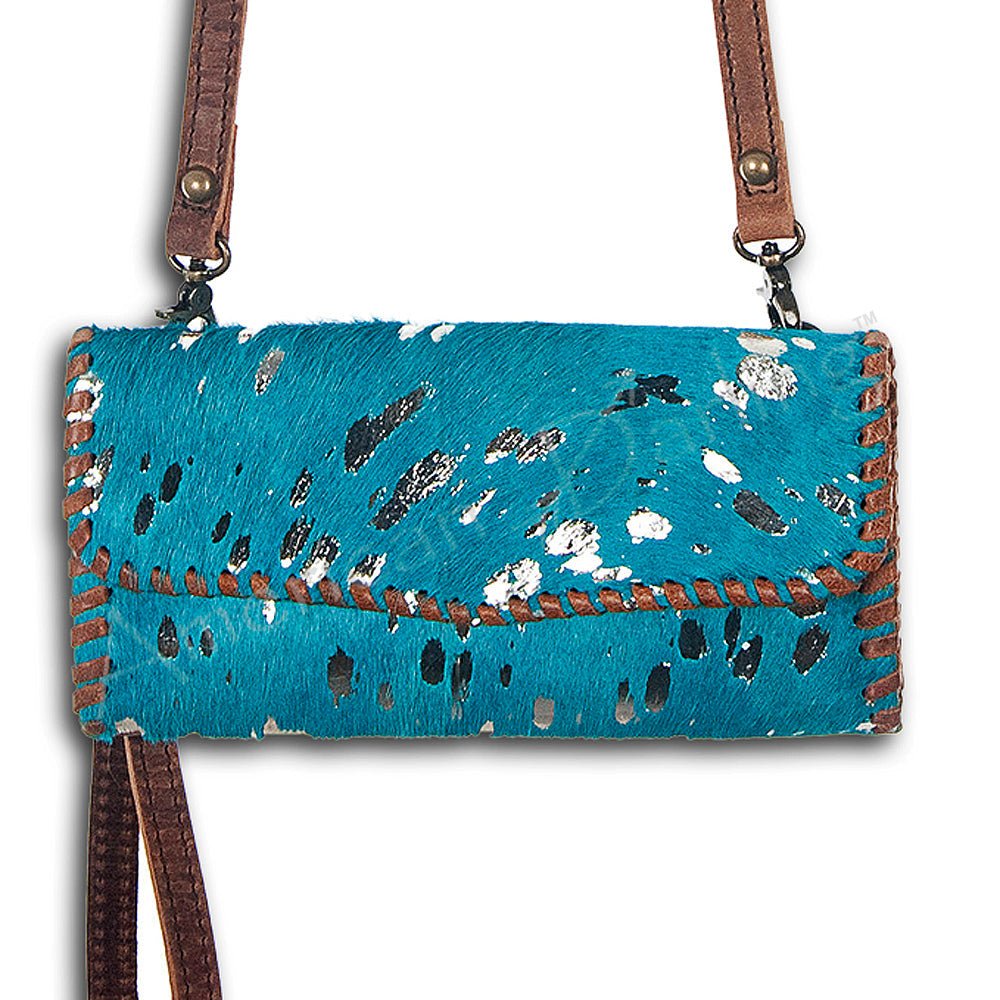 American Darling Hand-Tooled Genuine Leather Small Crossbody Bag