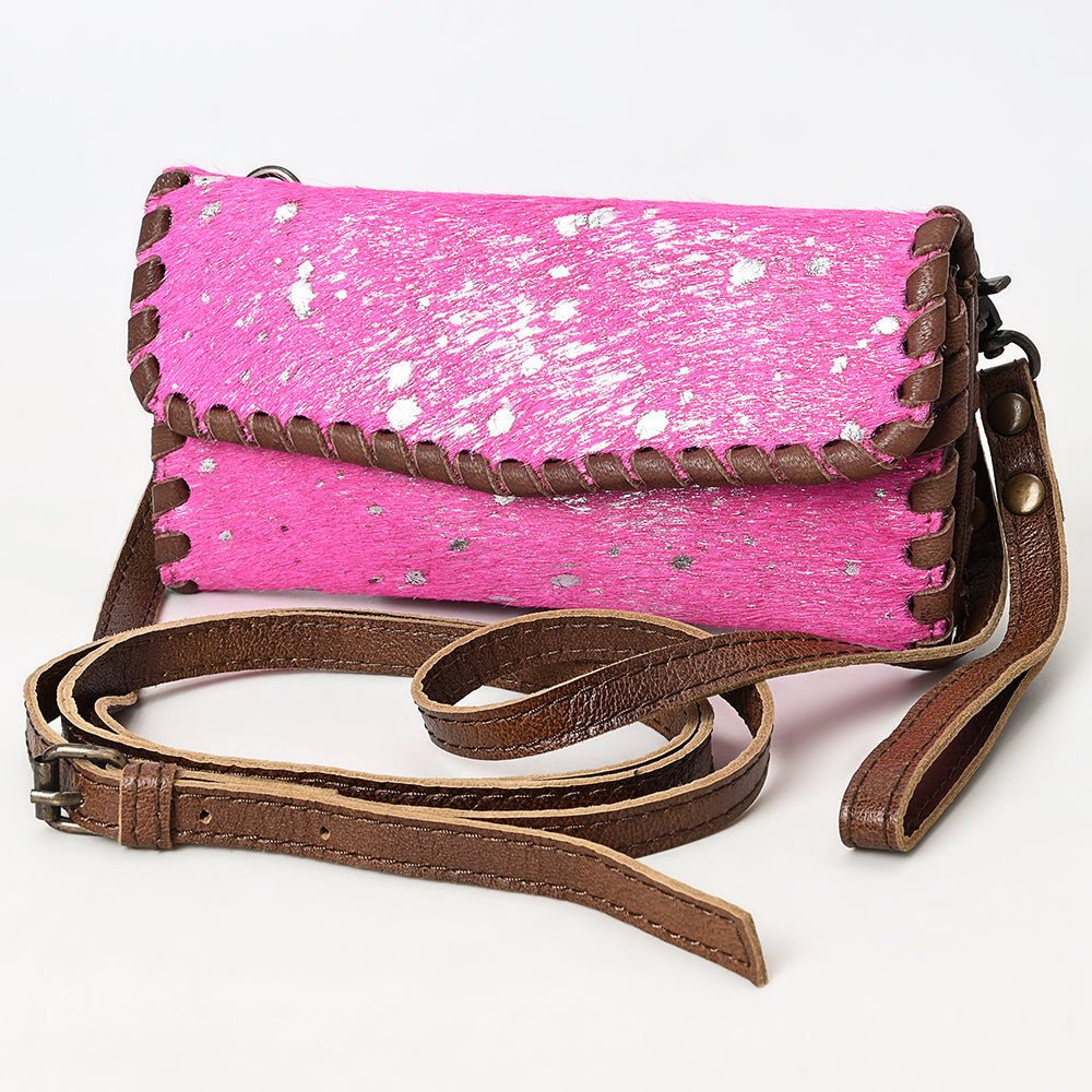 American Darling Hand-Tooled Genuine Leather Small Crossbody Bag