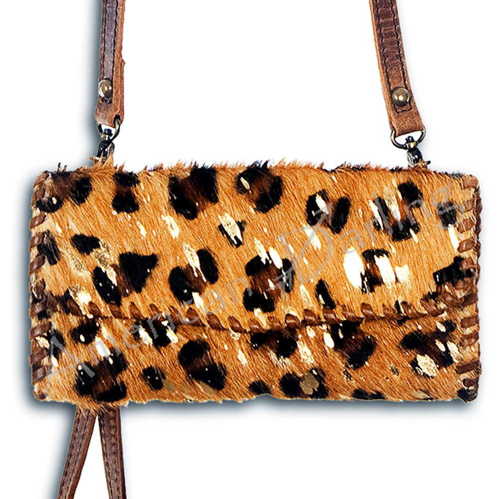 American Darling Hand-Tooled Genuine Leather Small Crossbody Bag