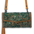American Darling Small Cross body Bag Hair-On Cowhide Genuine Vegetable Tanned Leather Purse with Braided Trim & YKK Zipper