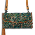American Darling Hand-Tooled Genuine Leather Small Crossbody Bag