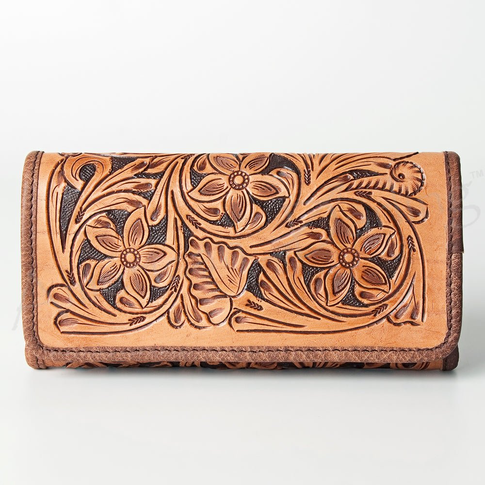 American Darling Hand-Tooled Genuine Leather Wallet