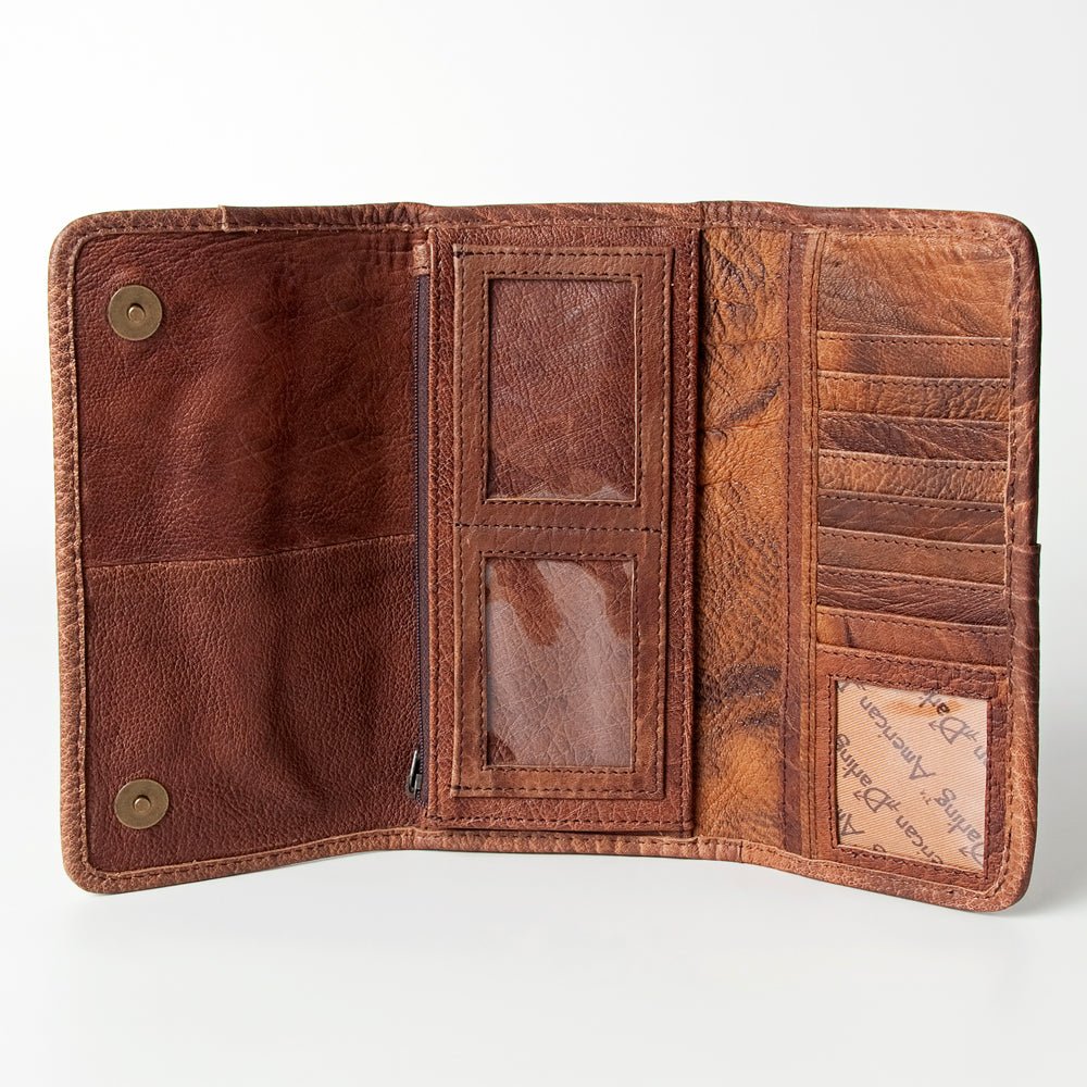 American Darling Hand-Tooled Genuine Leather Wallet