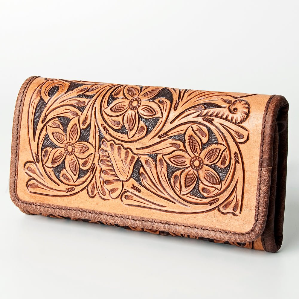 American Darling Hand-Tooled Genuine Leather Wallet