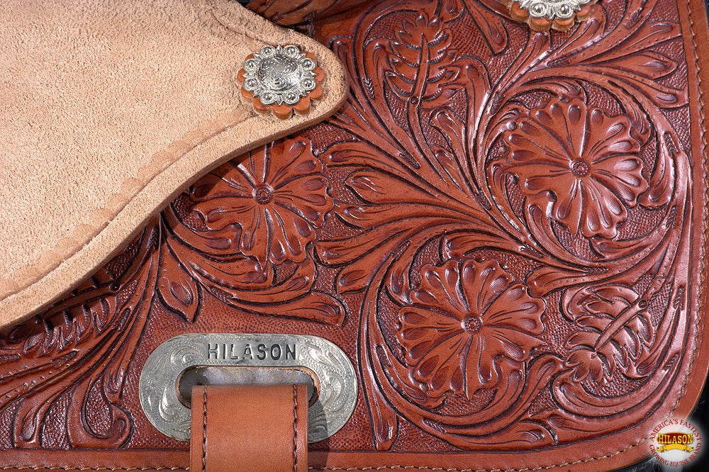 HILASON Western Horse Saddle In American Leather Flex Tree Barrel Trail | for Horses