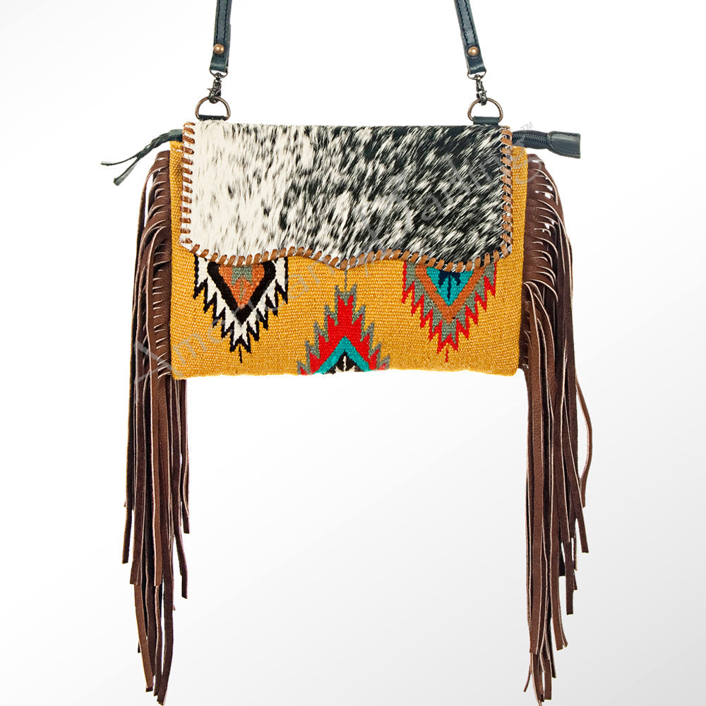 American Darling Crossbody Saddle Blanket Genuine Leather