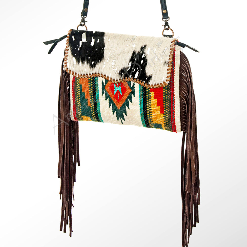 American Darling Crossbody Saddle Blanket Genuine Leather