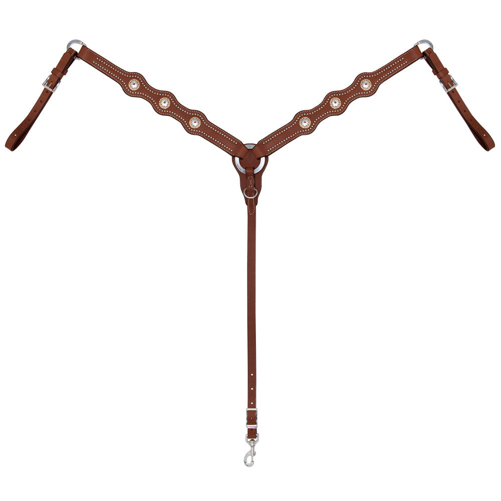 Weaver Horse Leather Breast Collar Stacy Westfall Showtime Brown
