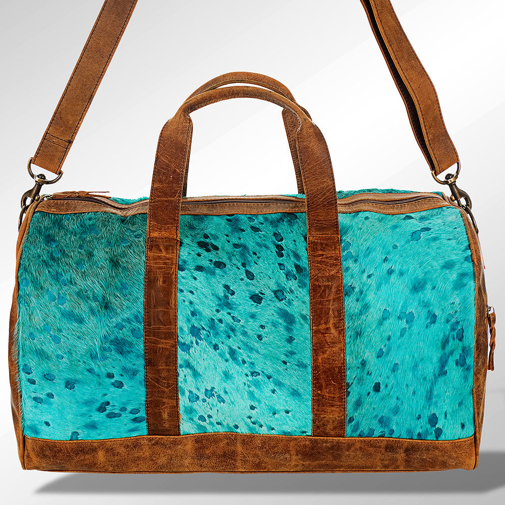 American Darling Women's Duffel Bag Western Hair On Genuine Leather Handbag and Ladies Purse