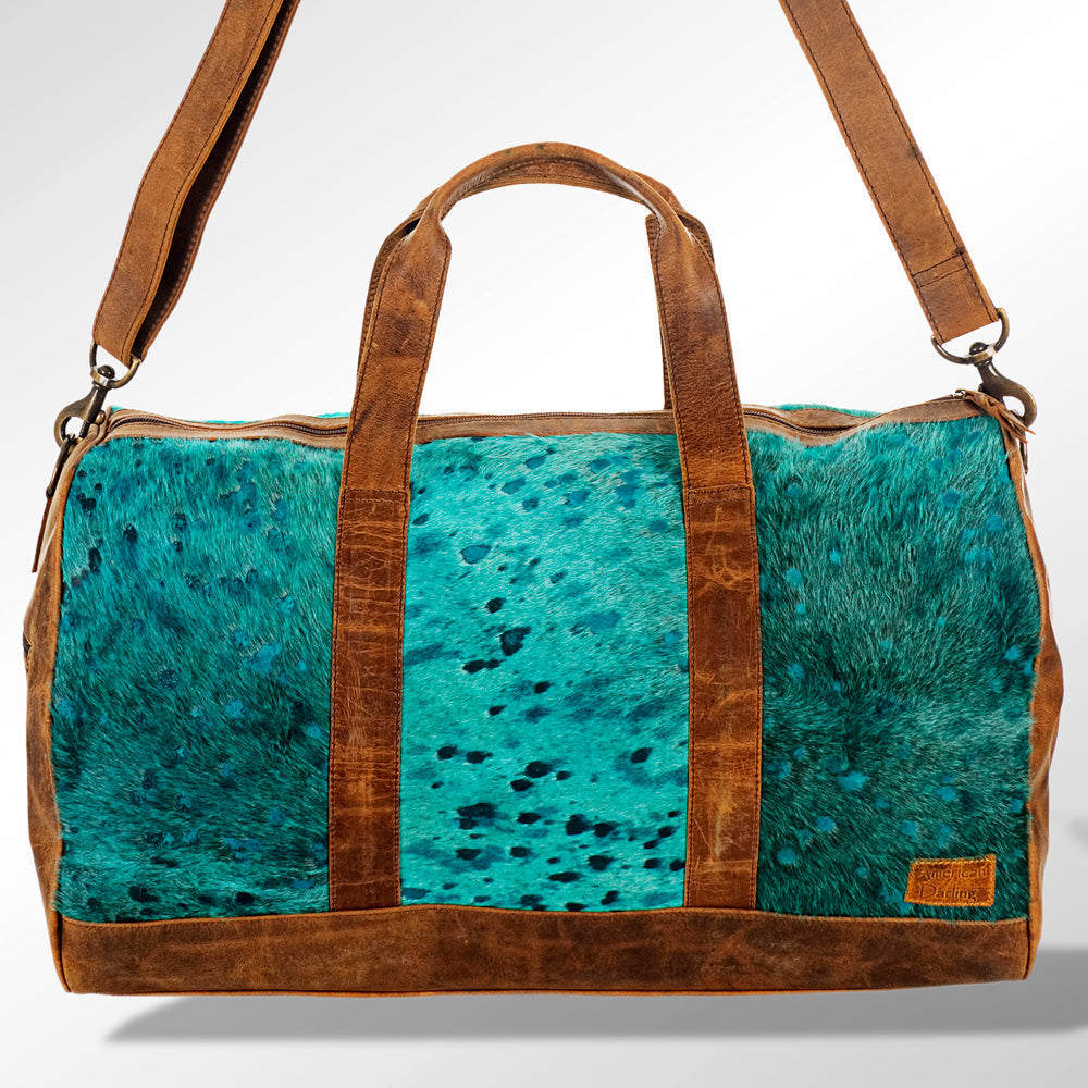 American Darling Women's Duffel Bag Western Hair On Genuine Leather Handbag and Ladies Purse