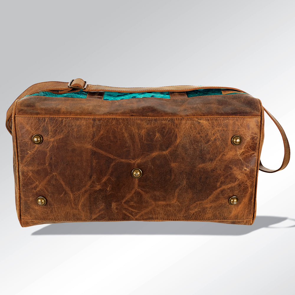 American Darling Women's Duffel Bag Western Hair On Genuine Leather Handbag and Ladies Purse