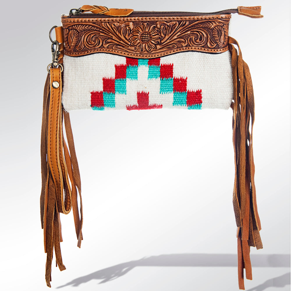 American Darling Hand-Tooled Saddle Blanket Leather Wallet