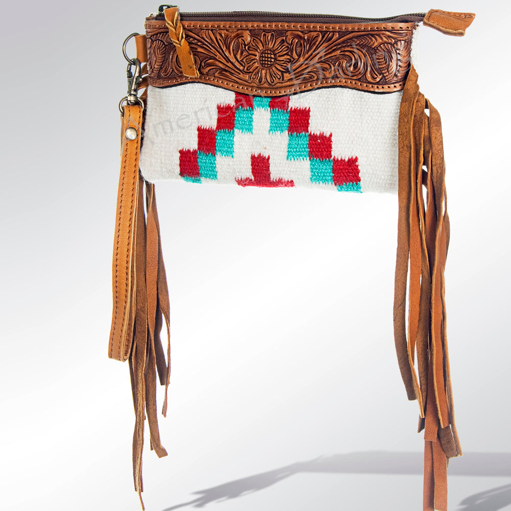 American Darling Hand-Tooled Saddle Blanket Leather Wallet